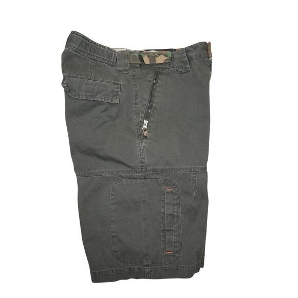 Vintage Route 66 Cargo Shorts Camo Waist Utility Y2K Style β Size 32 - Picture 8 of 10